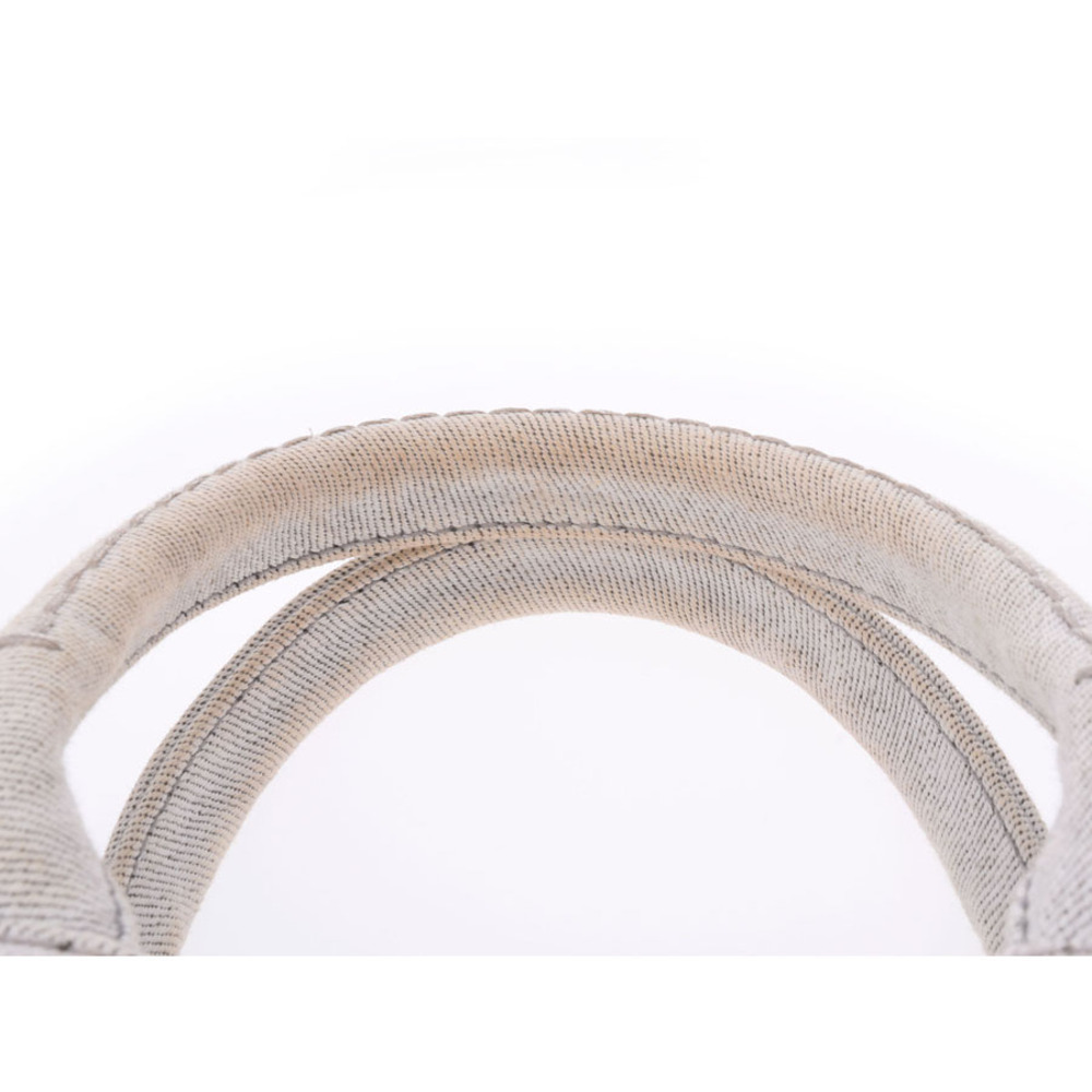 Prada Canapa Canvas Strap Tote Gray Bag - Picture 4 of 11